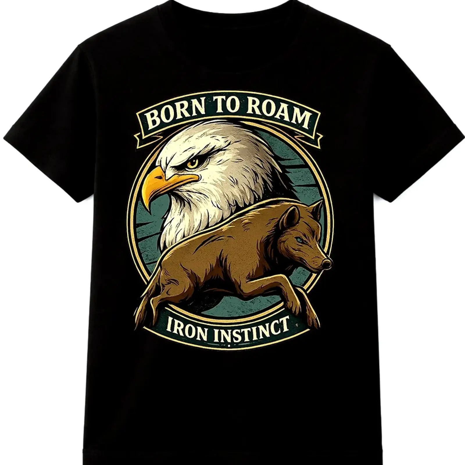 Wildman Hunting & Outdoor Vanderbijlpark - Camiseta Eagle Wild Boar, estilo vintage,