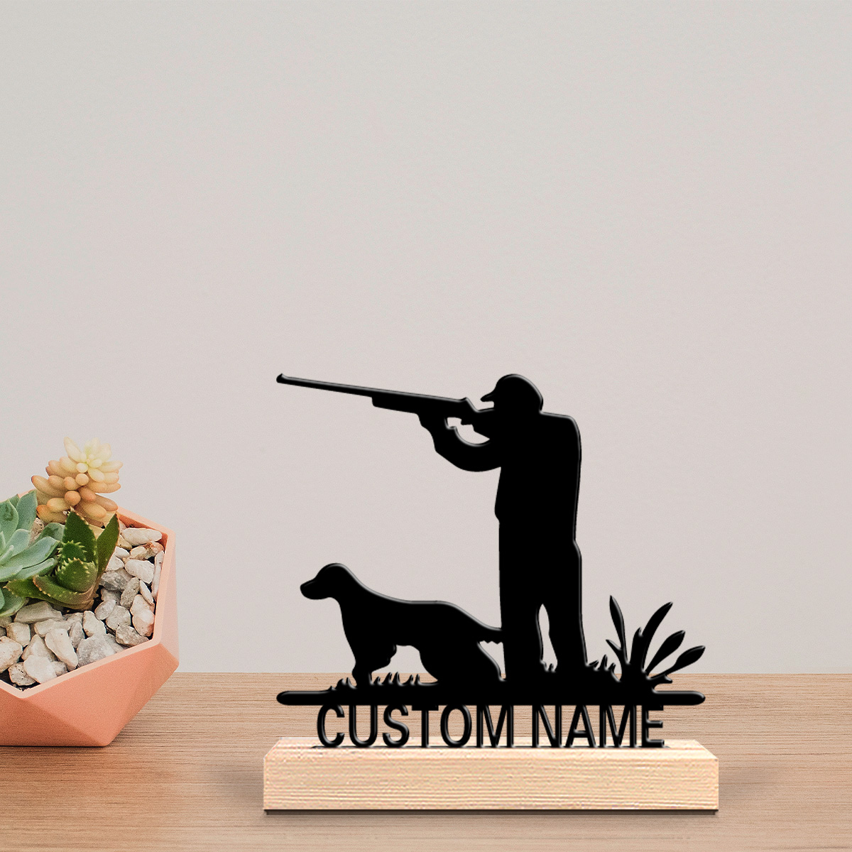 Hunting Outdoor Christmas Decorations - Estatuas Metálicas Personalizadas de Cazadores y