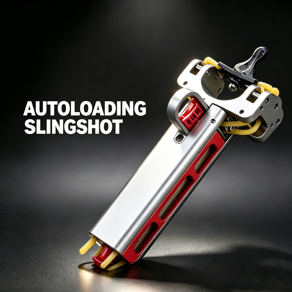 Outdoor Hunting Products - Tirachinas Automático de Aleación de Aluminio,