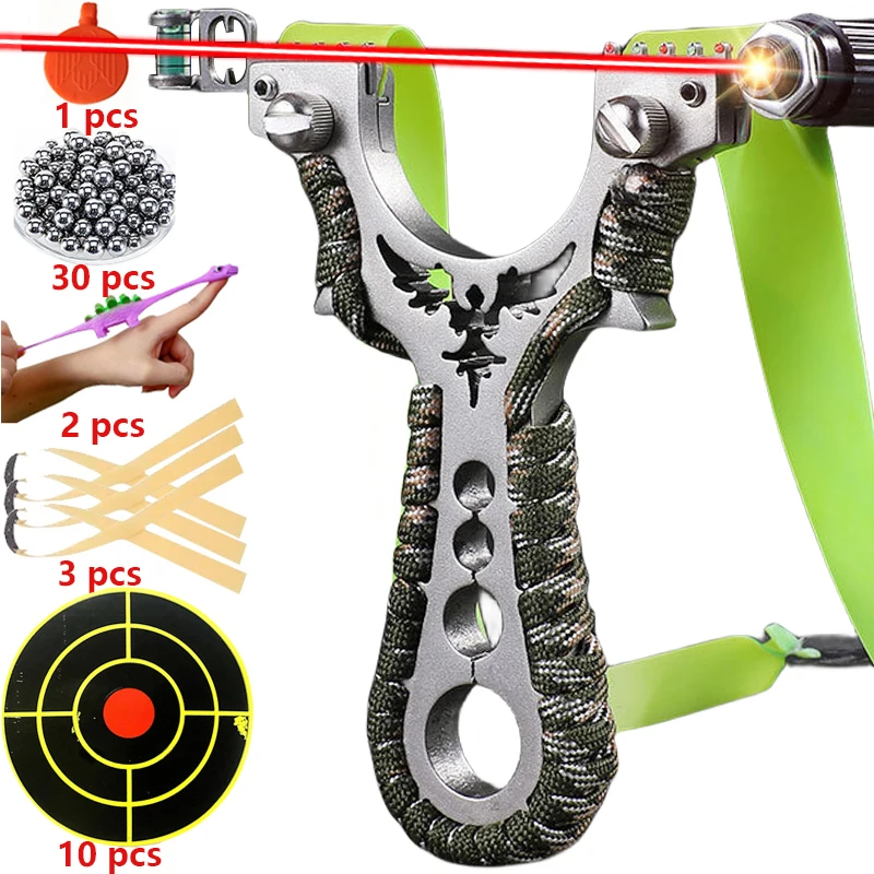 Outdoor Hunting Products - Tirachinas láser de acero inoxidable 8020,