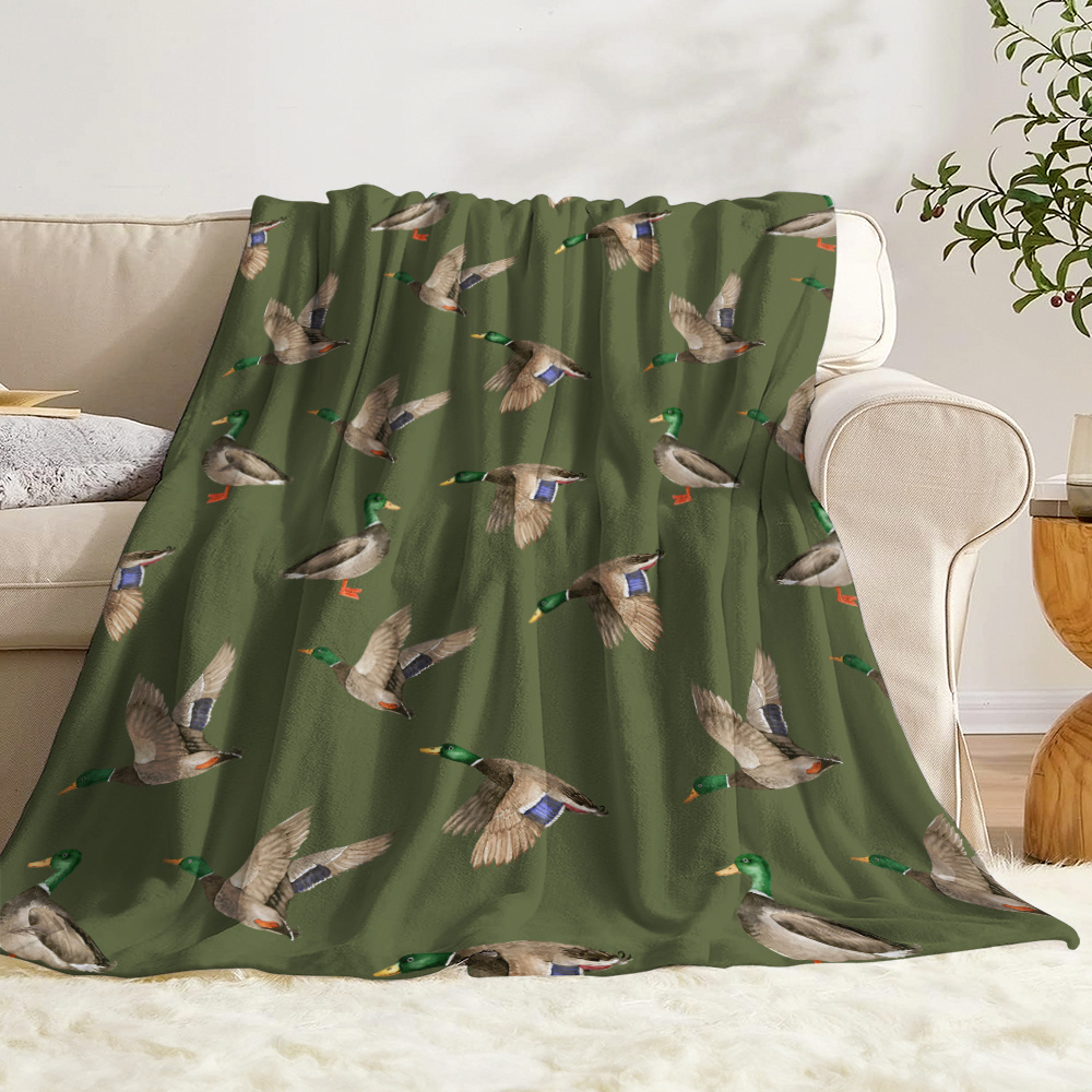 Manta de lana con estampado de - Hunting Outdoor Decor reseña y precio