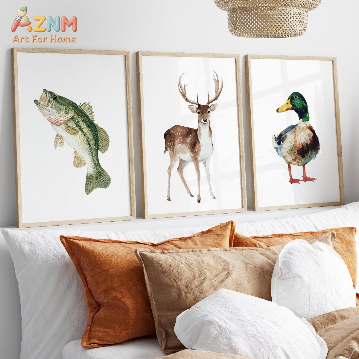 AZNM - Póster artístico de acu - Hunting Outdoor Decor reseña y precio