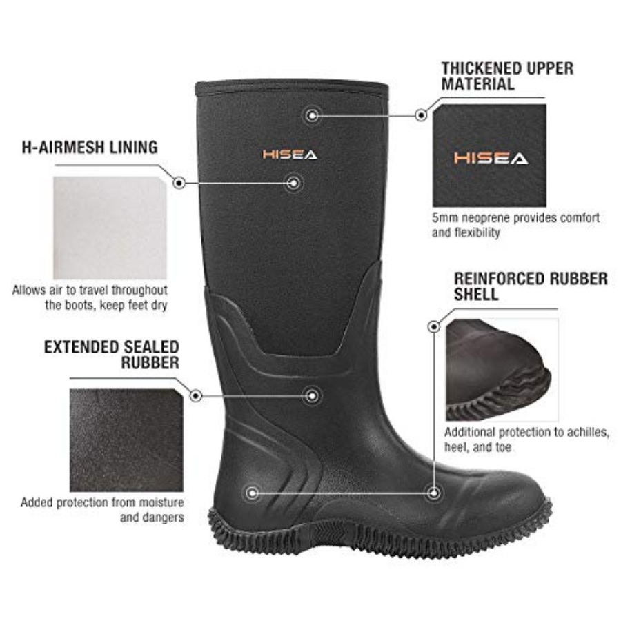 Botas de Lluvia para Hombre HI - Outdoor Hunting Boots For Men reseña y precio
