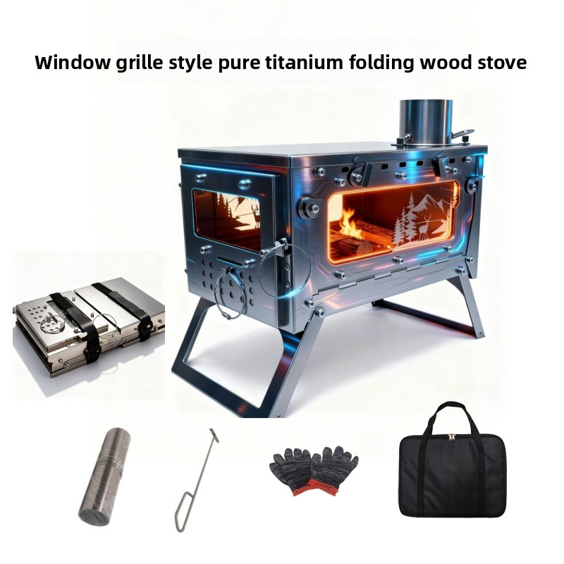 Estufa de Leña de Titanio, Cal - Outdoor Hunting Heater reseña y precio