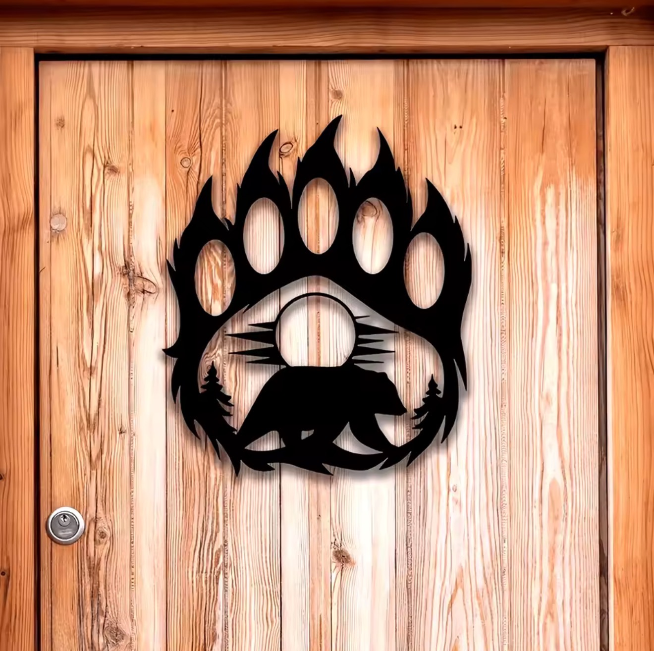 Arte de Pared Rústico de Metal - Hunting Outdoor Decor reseña y precio