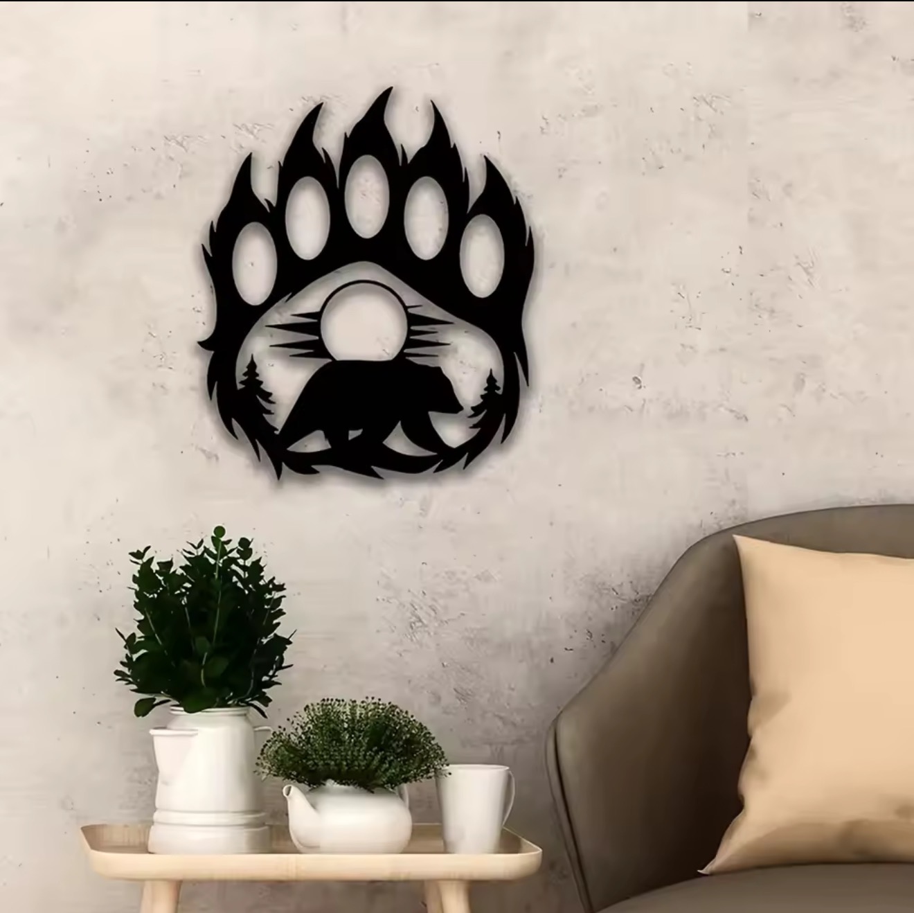 Arte de Pared Rústico de Metal - Hunting Outdoor Decor reseña y precio