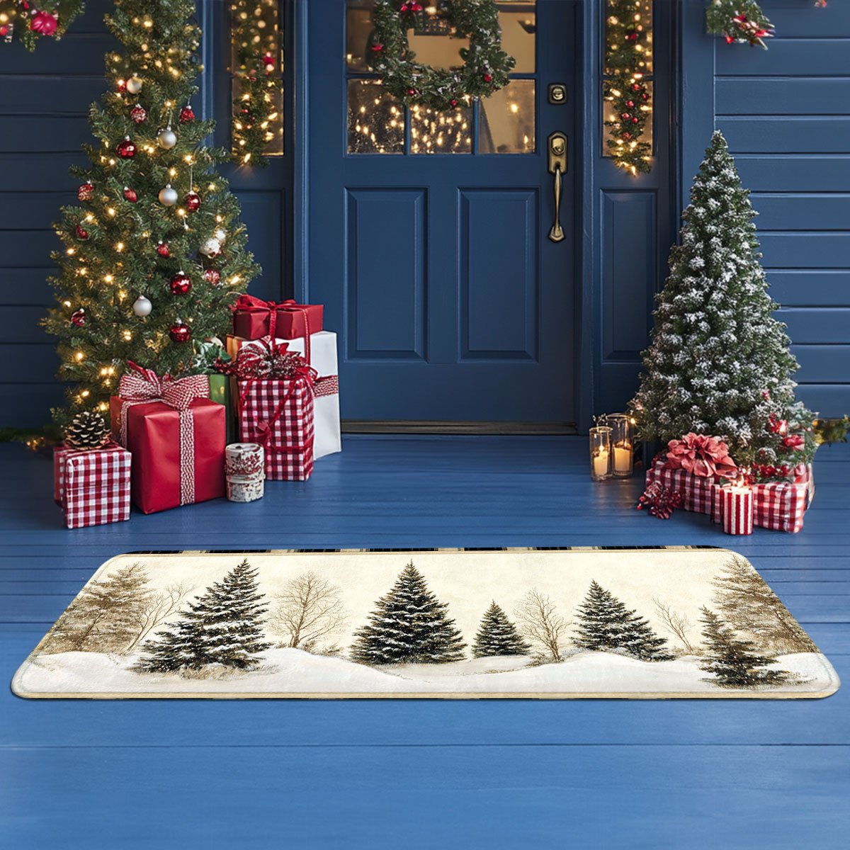 Alfombra Lavable Antideslizant - Hunting Outdoor Christmas Decorations reseña y precio